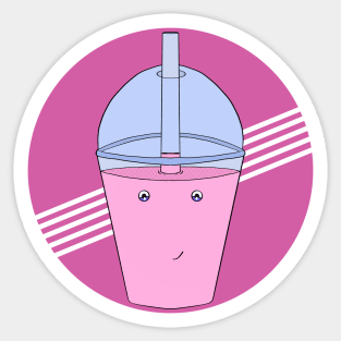 An adorable boba Sticker